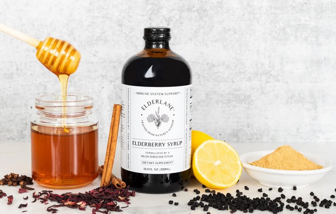 Elderberry Syrup 16.9oz by Elderlane 1 elderberry