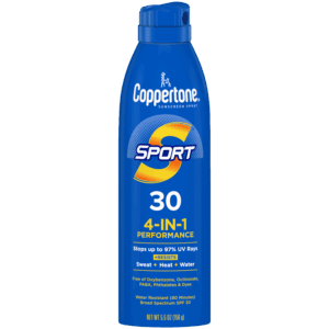Coppertone Sport 4-in-1 Sunscreen Spray SPF 30, 5.5 oz