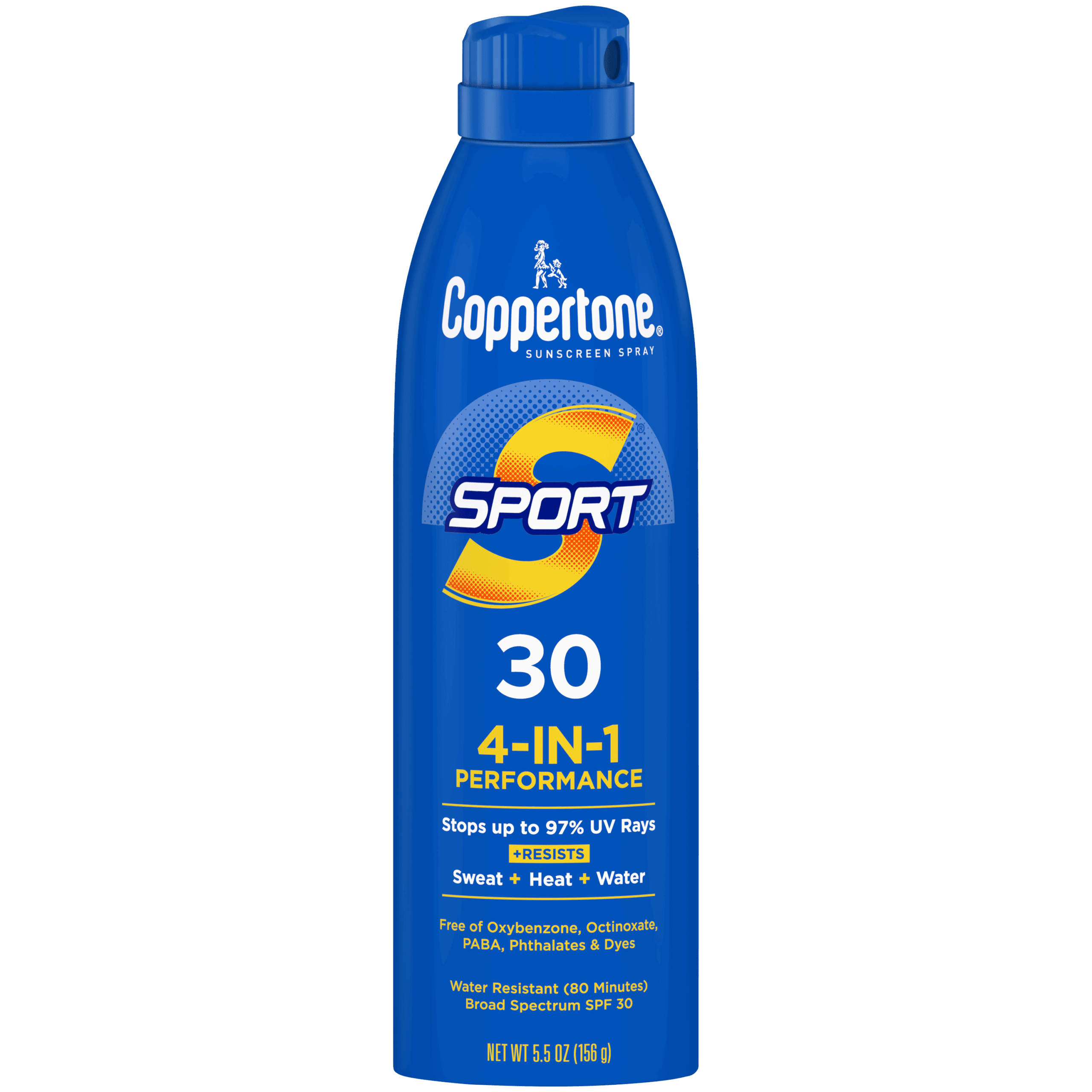 Coppertone Sport 4-in-1 Sunscreen Spray SPF 30, 5.5 oz 1 Coppertone Sport 4-in-1 Sunscreen Spray SPF 30, 5.5 oz