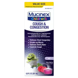 Children’s Mucinex Cough & Chest Congestion, Berry, 4 oz
